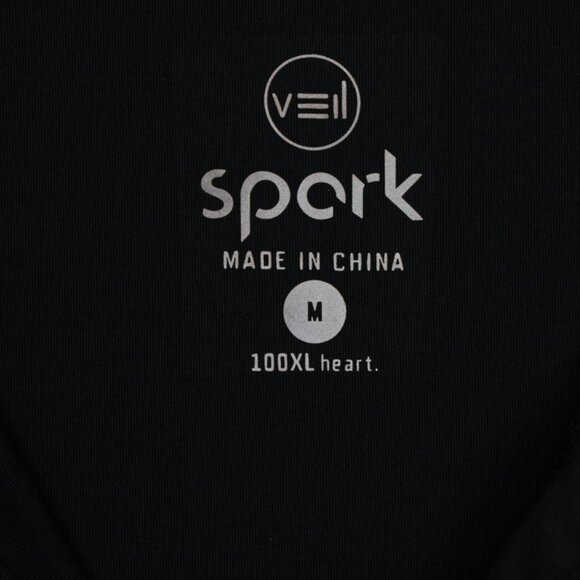 Veil Spark Sweatshirt Womens Medium Black 1/4 Zip Performance L/S Pullover - Picture 9 of 15